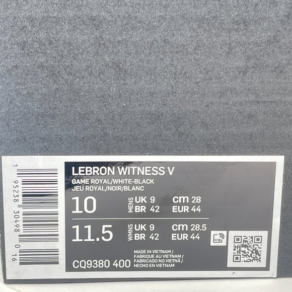 Nike Men\'s LeBron Witness 5 Game Royal Blue Basketball Shoes Size 10 CQ9380-400 main image 7